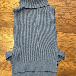 Anthropologie Gray Turtleneck Sweater Vest